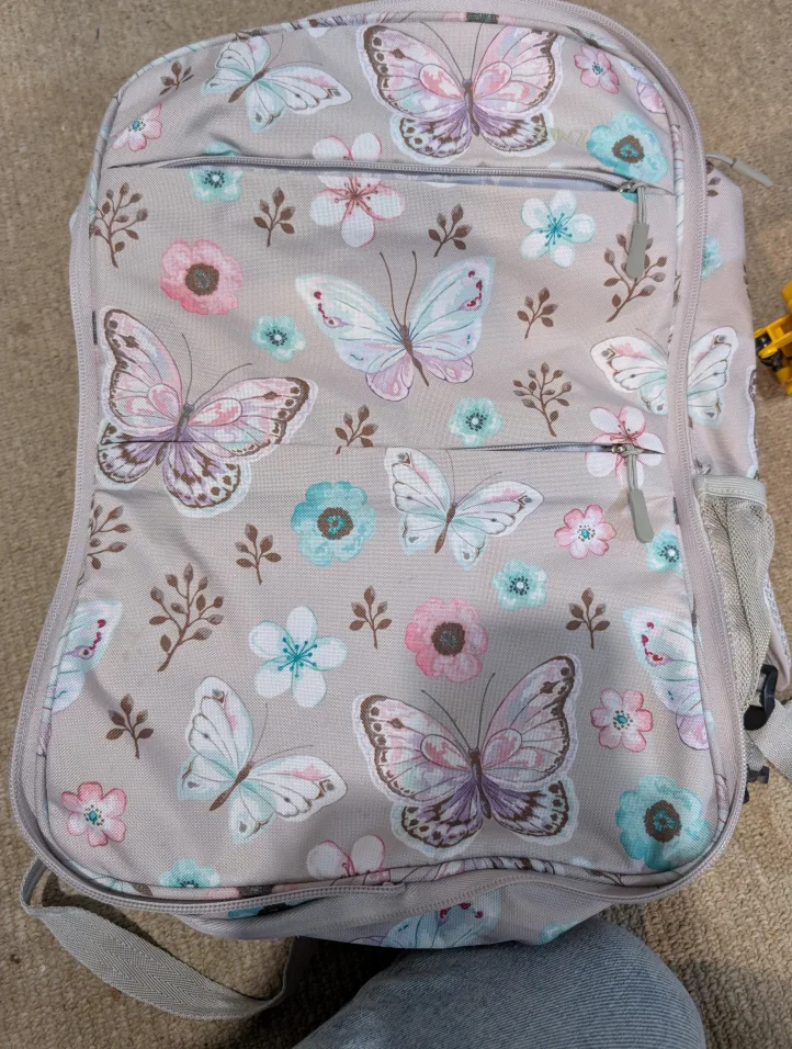 Floral and Butterfly laptop Backpack thumbnail