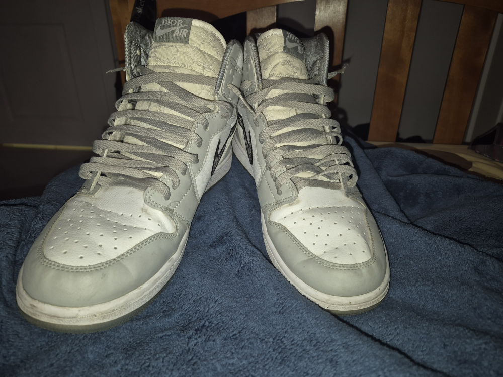 Nike Air Jordan 1 Dior High Grey