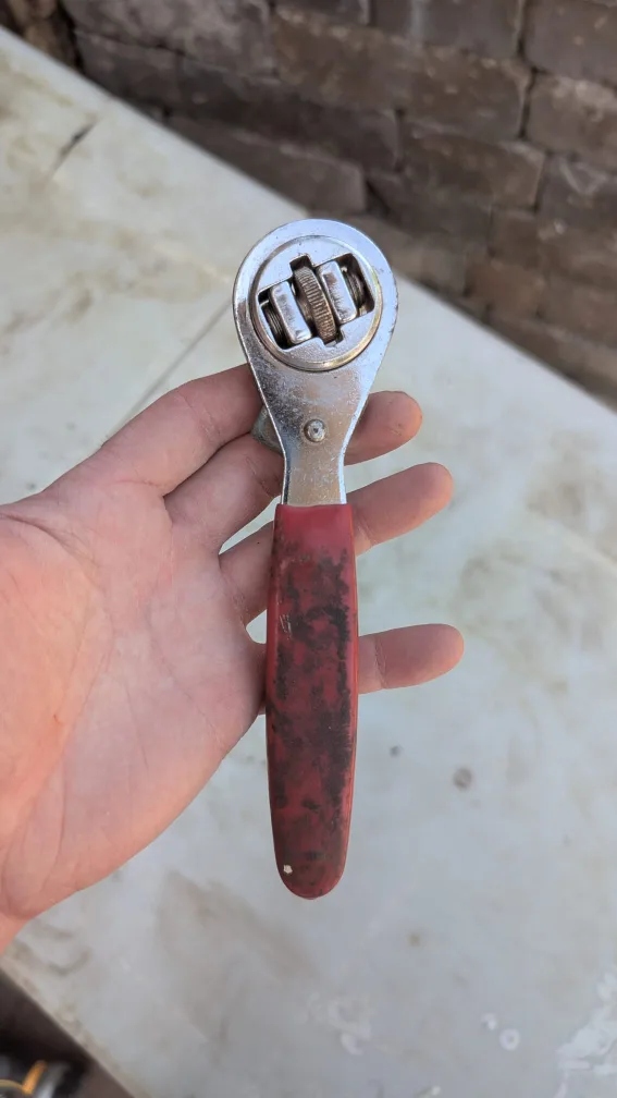 VINTAGE RACHETING ADJUSTABLE WRENCH TOOL thumbnail