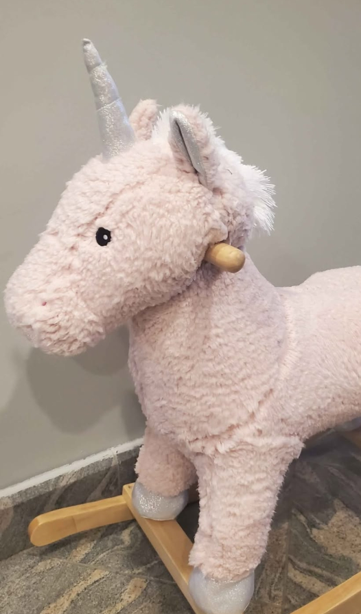 Pink Unicorn Rocking Horse