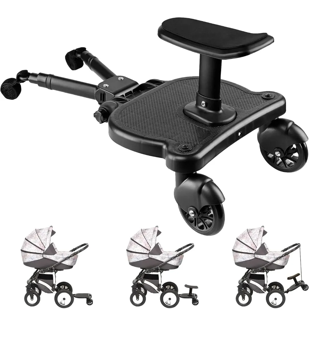 Stroller Board with Seat - Toddler Ride-Along Board thumbnail