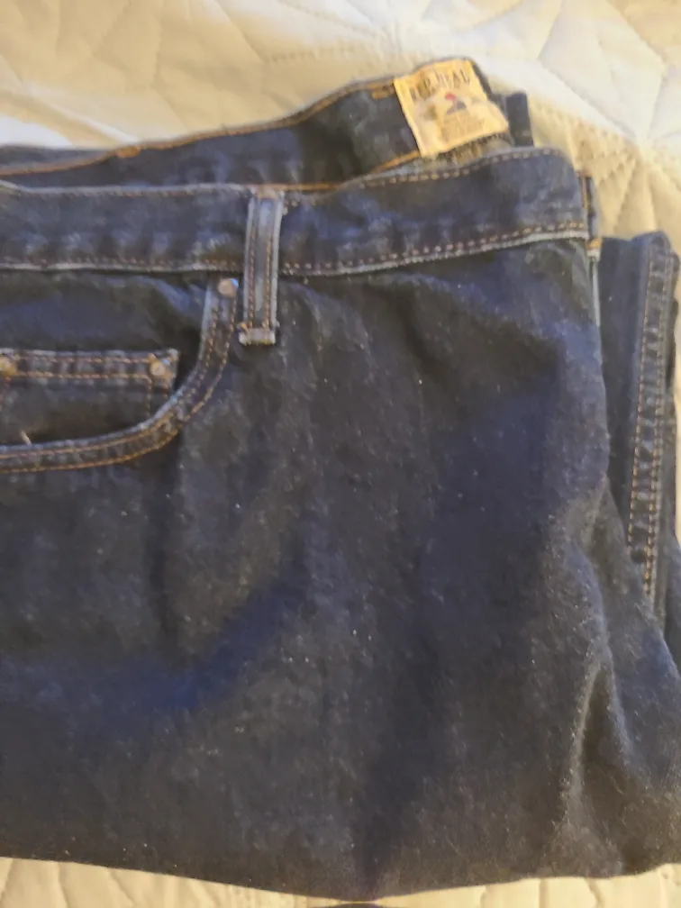 Red Head Dark Wash Jeans #freestyle thumbnail