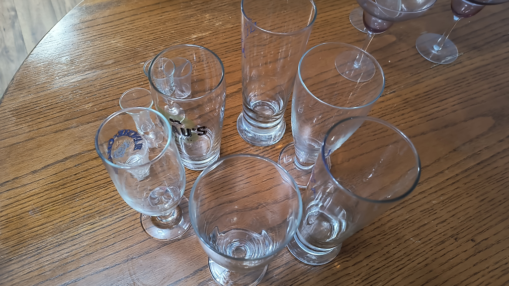 Assorted Beer Glasses