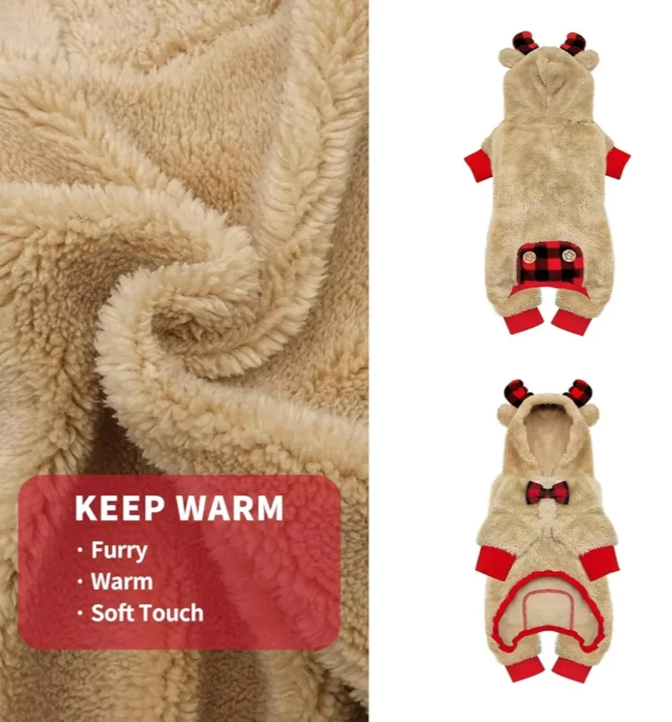 Kyeese Reindeer Dog Costume, Size L image indicator(4)