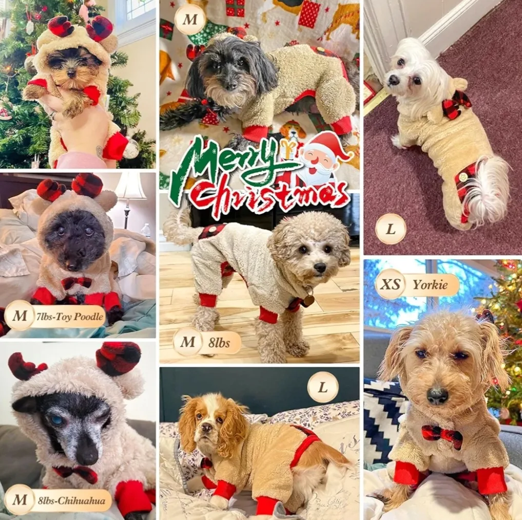 Kyeese Reindeer Dog Costume, Size L image indicator(9)