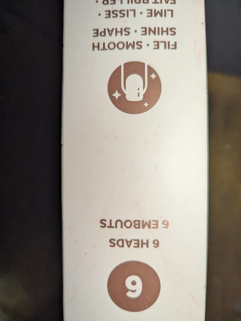 rechargeable mani pedi nail kit. NIB image indicator(4)