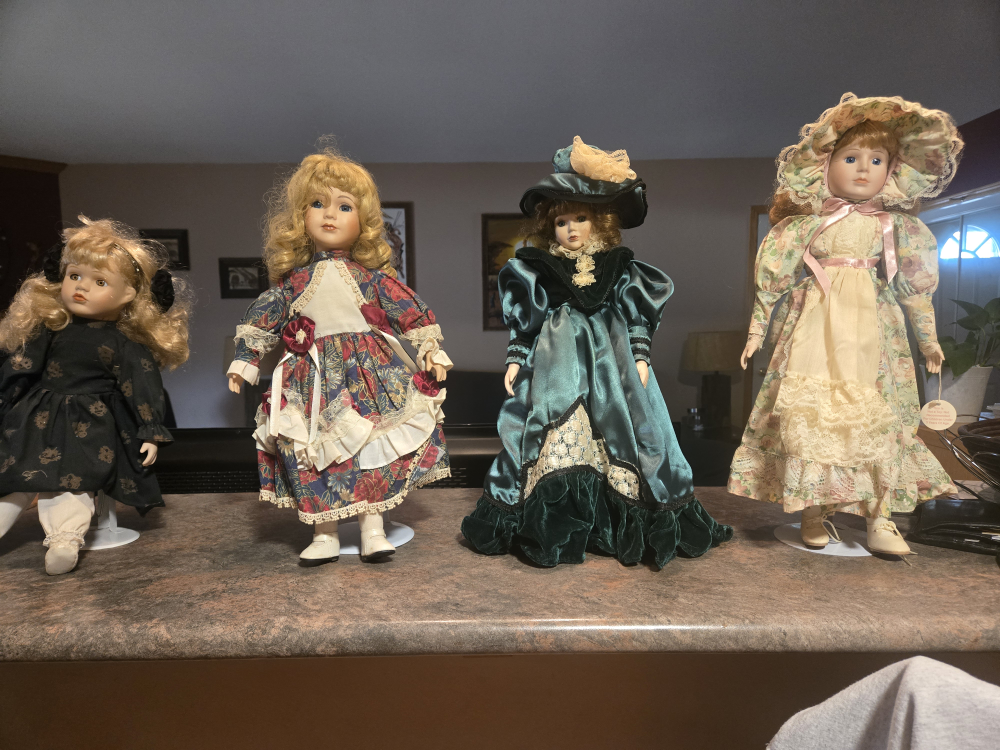 Porcelain Dolls - Set of 4