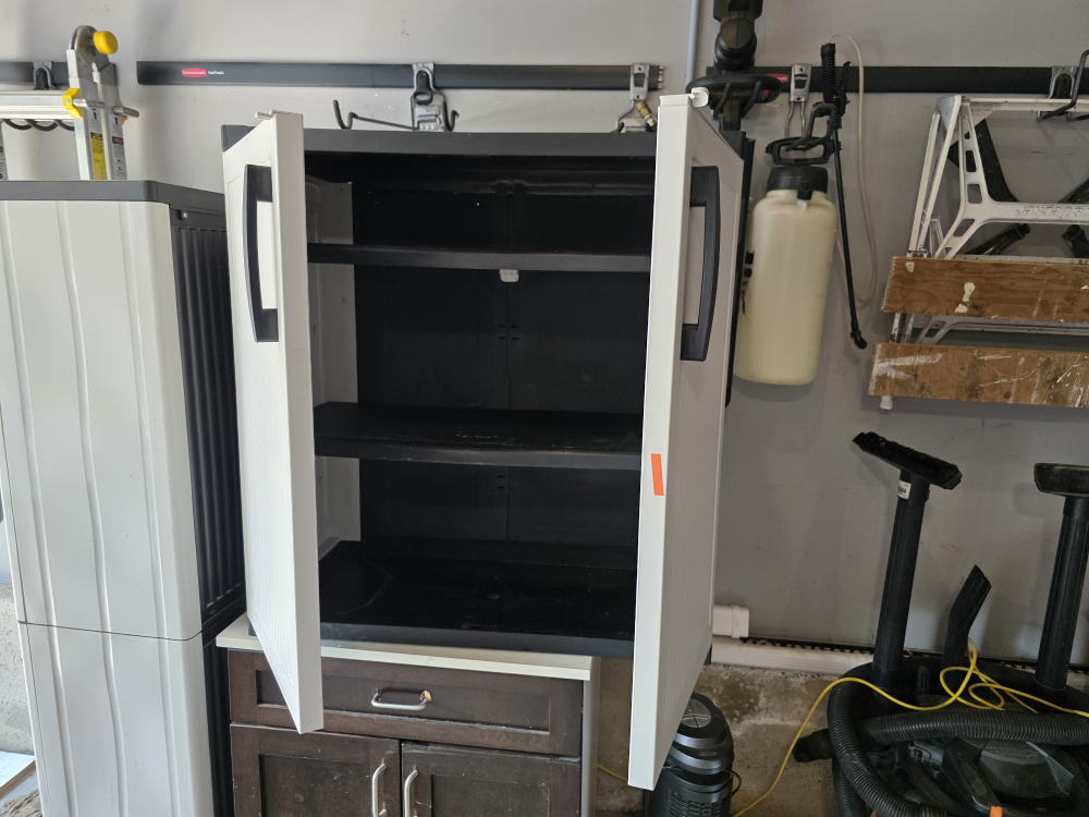 White Storage Cabinet With Shelves