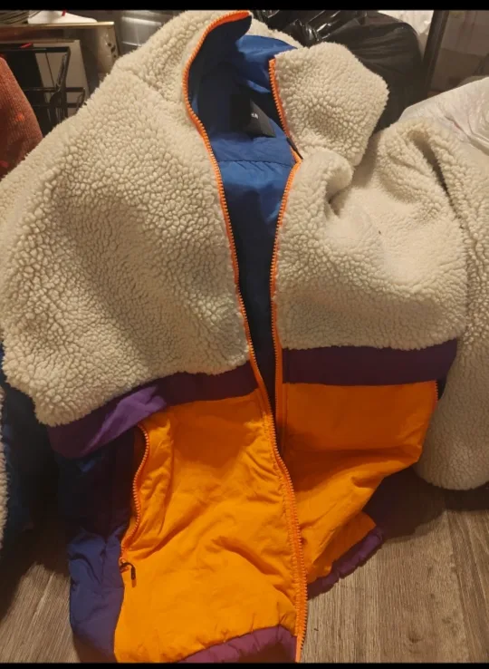 H&M Colourful Fleece Jacket thumbnail