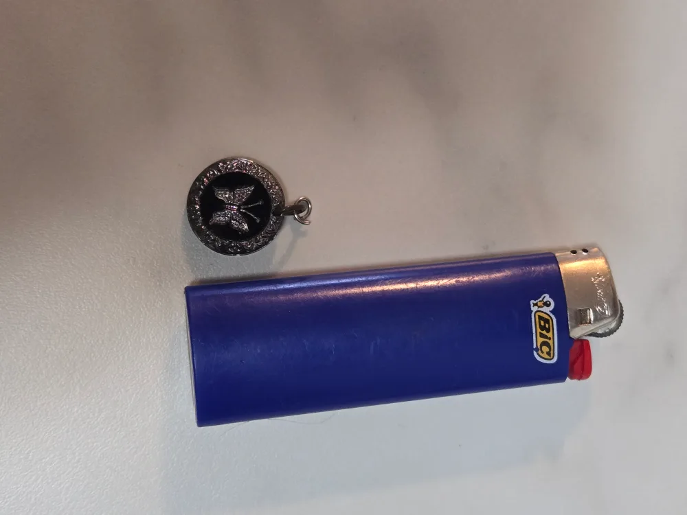 VTG Black Obsidian  Butterfly Pendant image indicator(2)