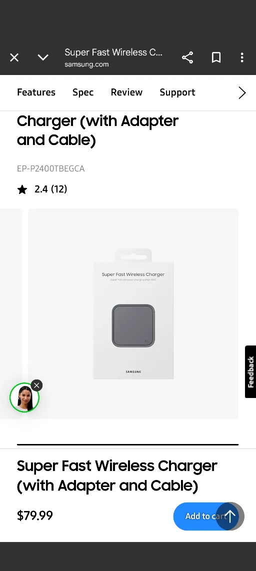 Samsung Super Fast Wireless Charger image indicator(4)