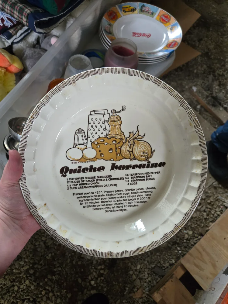 Royal China Quiche Lorraine Pie Plate thumbnail