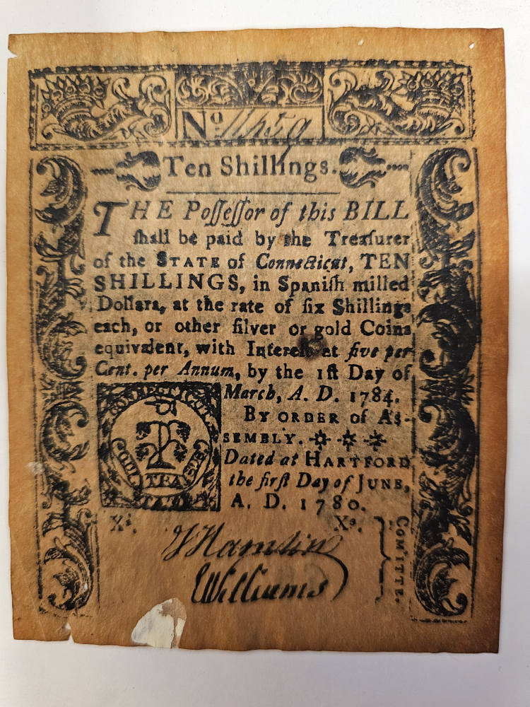 Antique Ten Shillings Banknote
