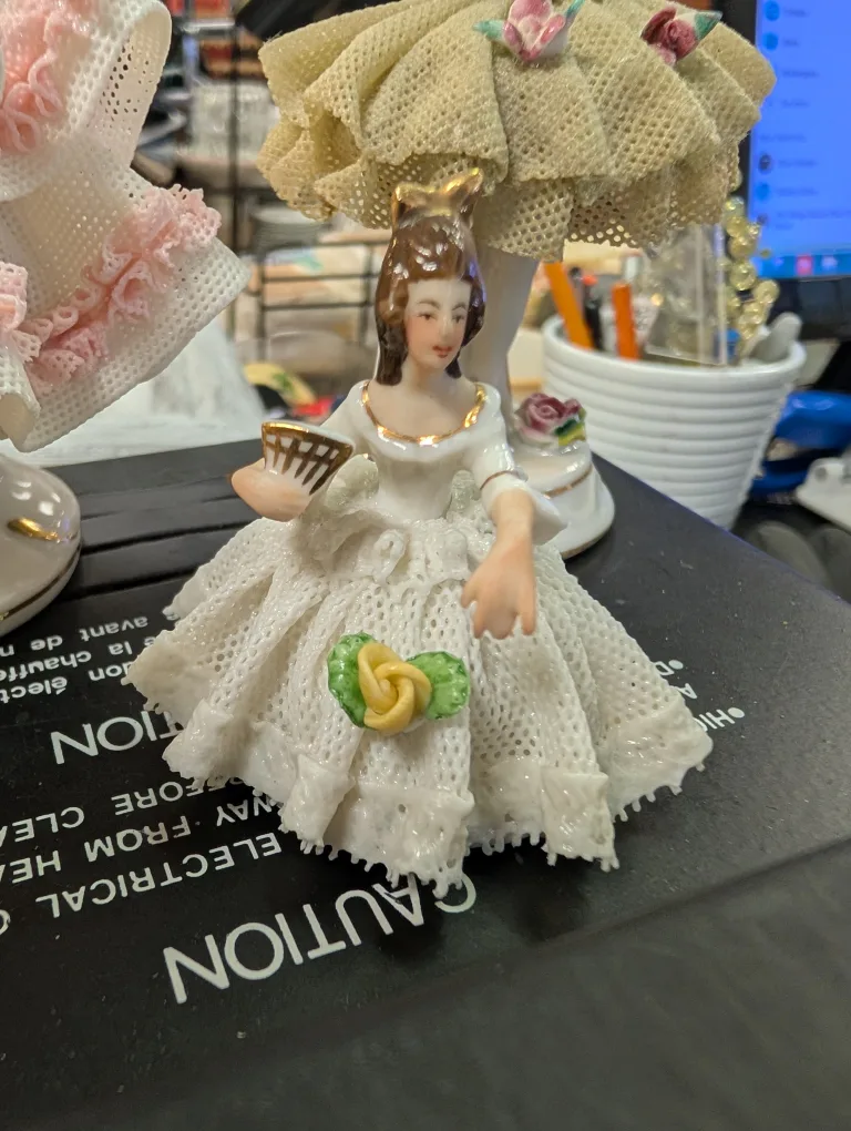 Vintage Porcelain Doll Figurine thumbnail