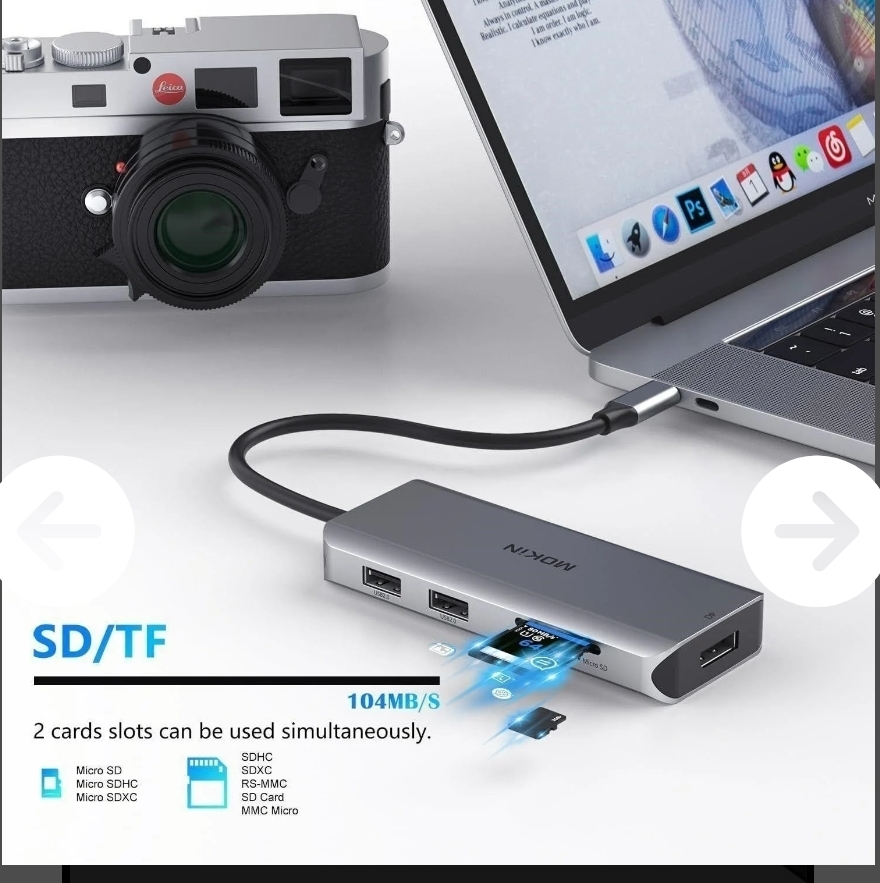 Mokin 9-in-1 USB-C Hub - Like New! - photo 4