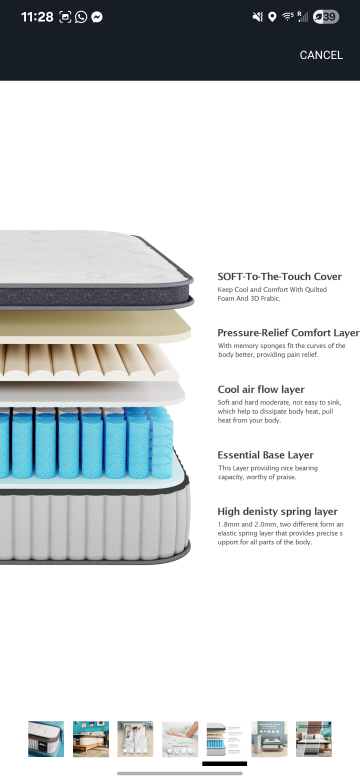 Comfort Mattress - King Sized - Soft and Comfy - photo 4