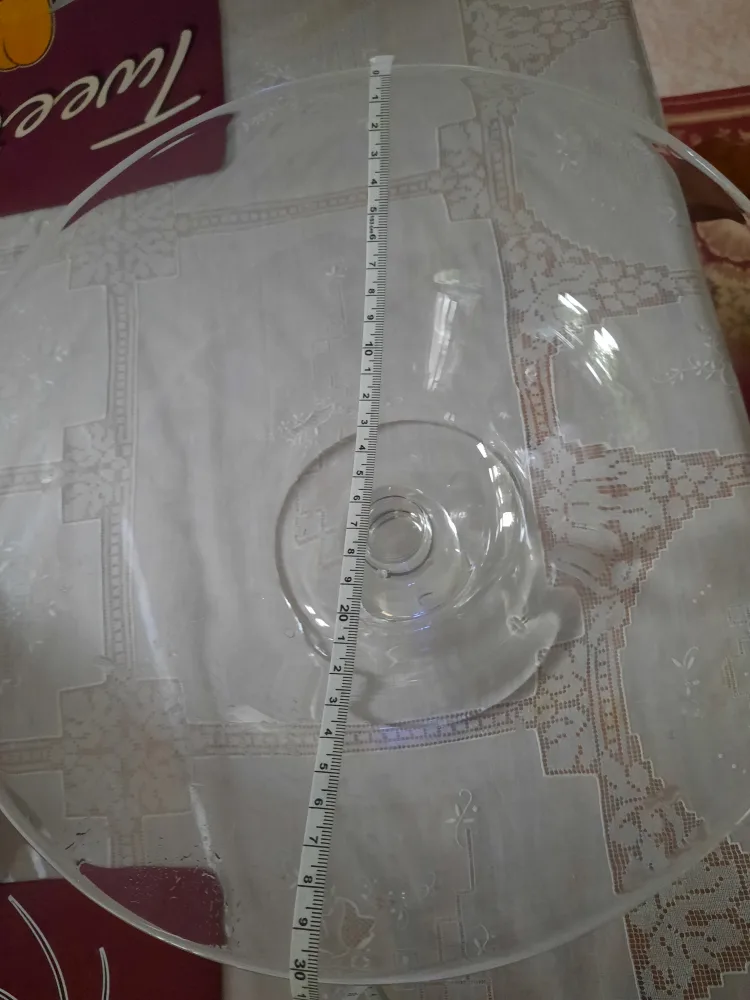 Glass Pedestal Bowl - 30cm Diameter thumbnail