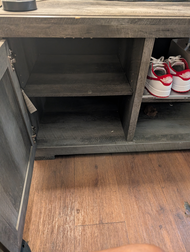 Rustic Gray TV Console - photo 2