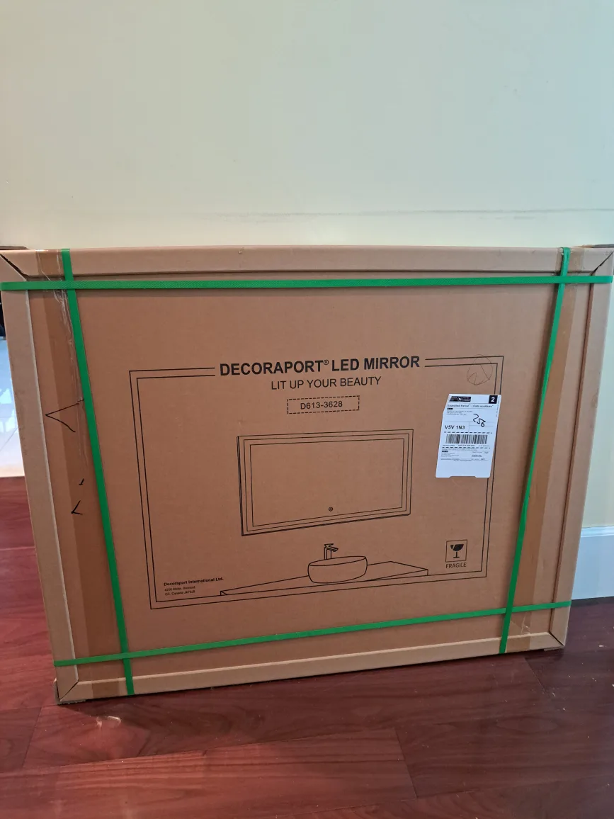 FREE DELIVERY - $330 36 x 28" LED Mirror anti fog touch screen image indicator(7)