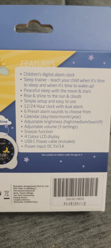 Kidz Sleep Trainer Alarm Clock image indicator(3)