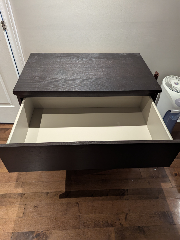 Dark Brown 3-Drawer Dresser - photo 2