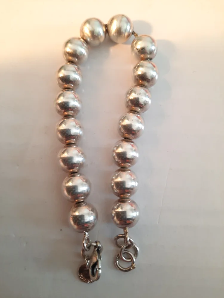 Sterling Silver Bead Bracelet image indicator(7)