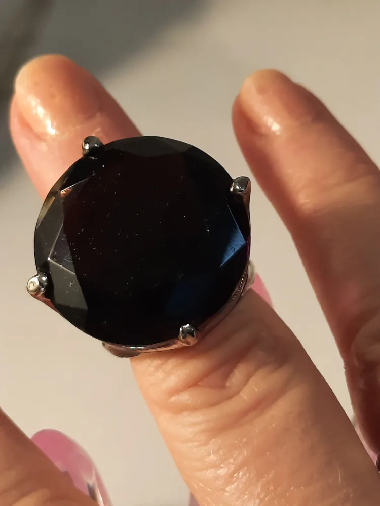 Vintagepurple stone huge Statement Ring image indicator(5)