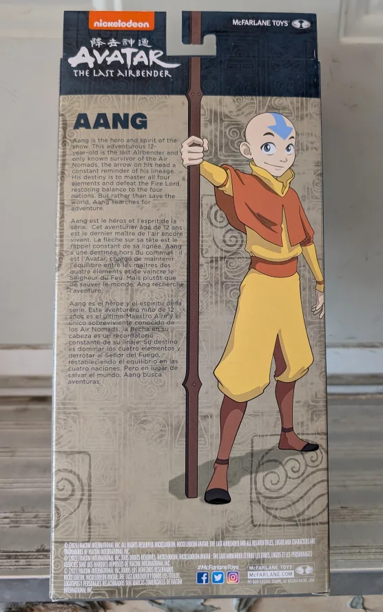 Avatar the Last Airbender Aang Action Figure image indicator(2)