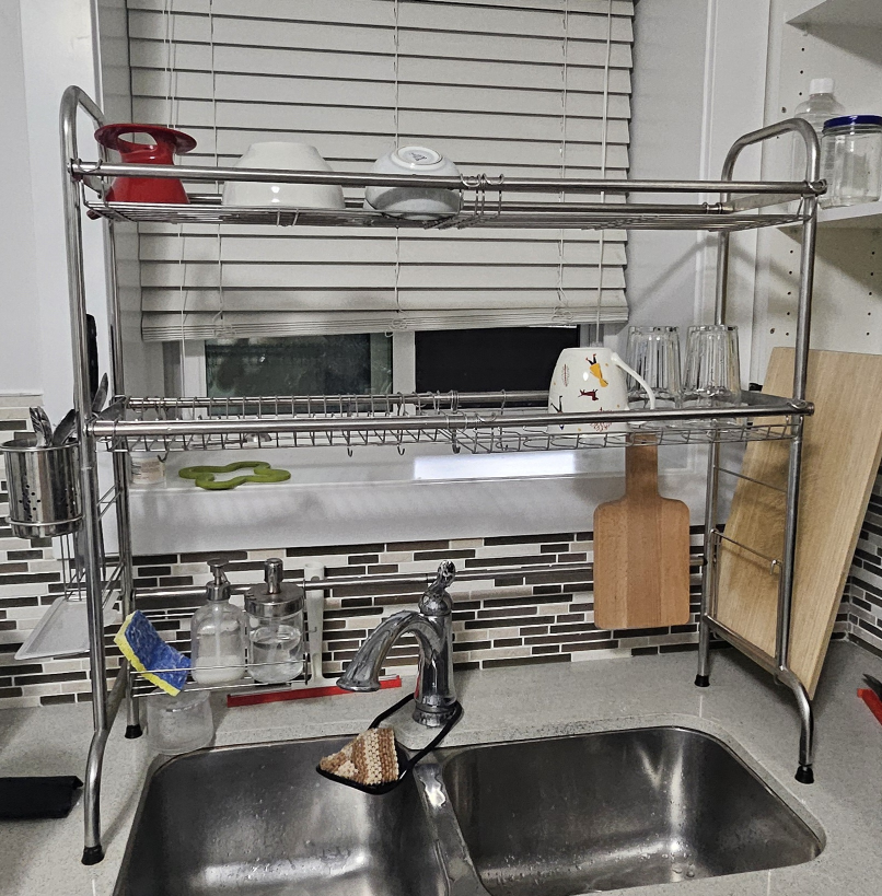 Over-the-Sink Dish Drying Rack