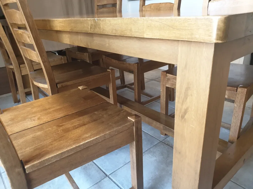 Solid Wood Dining Table Set image indicator(2)