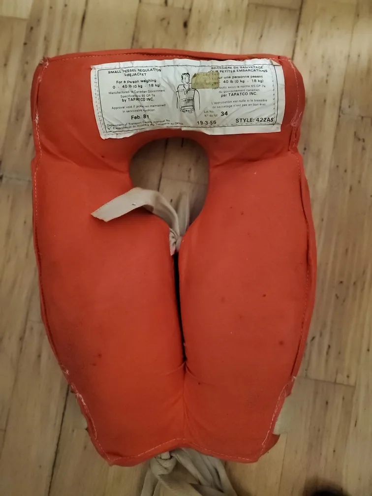 Vintage Orange Life Jacket thumbnail