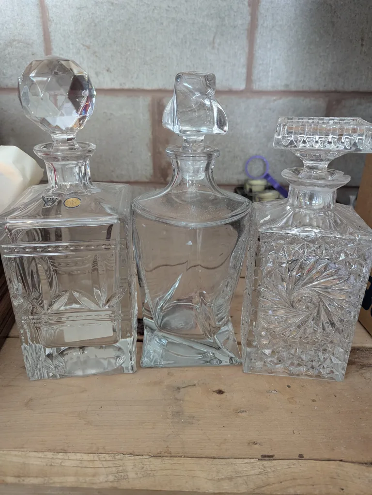 Vintage crystal decanters thumbnail
