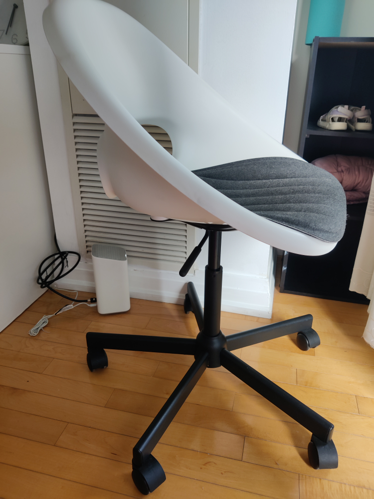 Ikea - Swivel Chair + pad White black/dark grey - photo 2