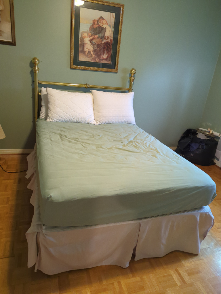 Double Bed Frame with Mattress and Box