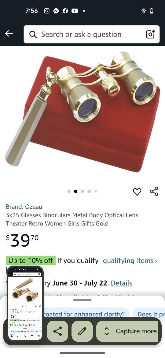 Gold Opera Glasses - photo 2