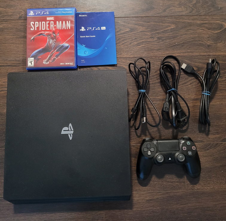 PS4 Pro 1TB 4K Edition Console, Controller, Game