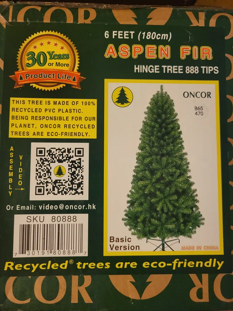 Aspen Fir Christmas Tree (Recycled Plastic) image indicator(2)