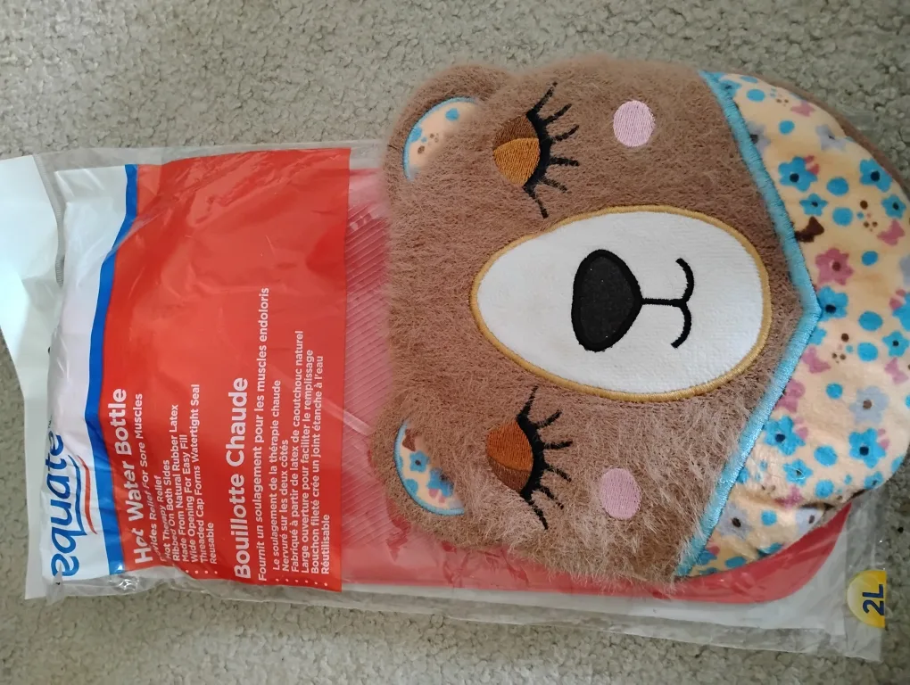 Equate 2L Hot Water Bottle and Bear Design heating pad thumbnail