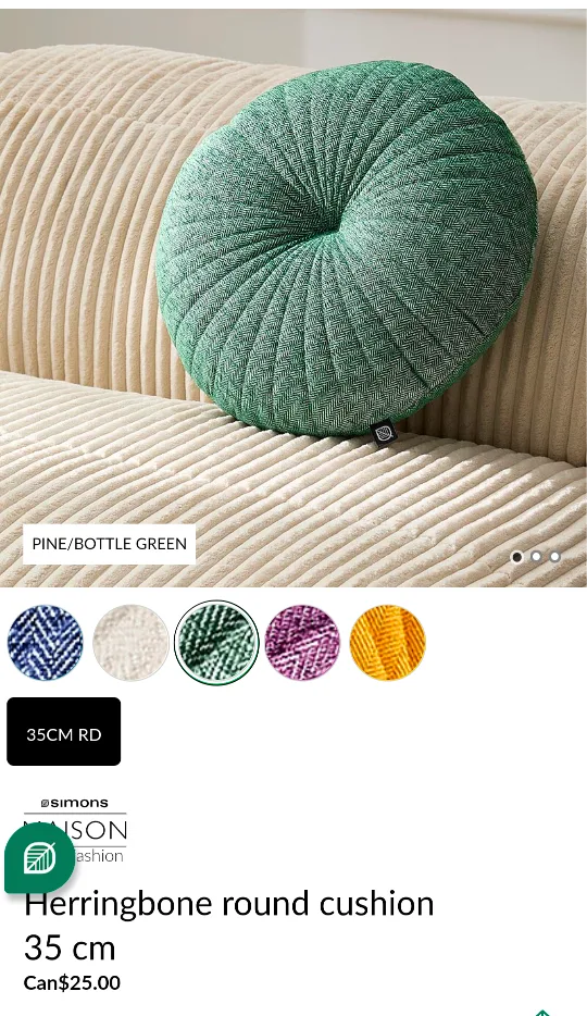 BNWT Herringbone Cushion thumbnail
