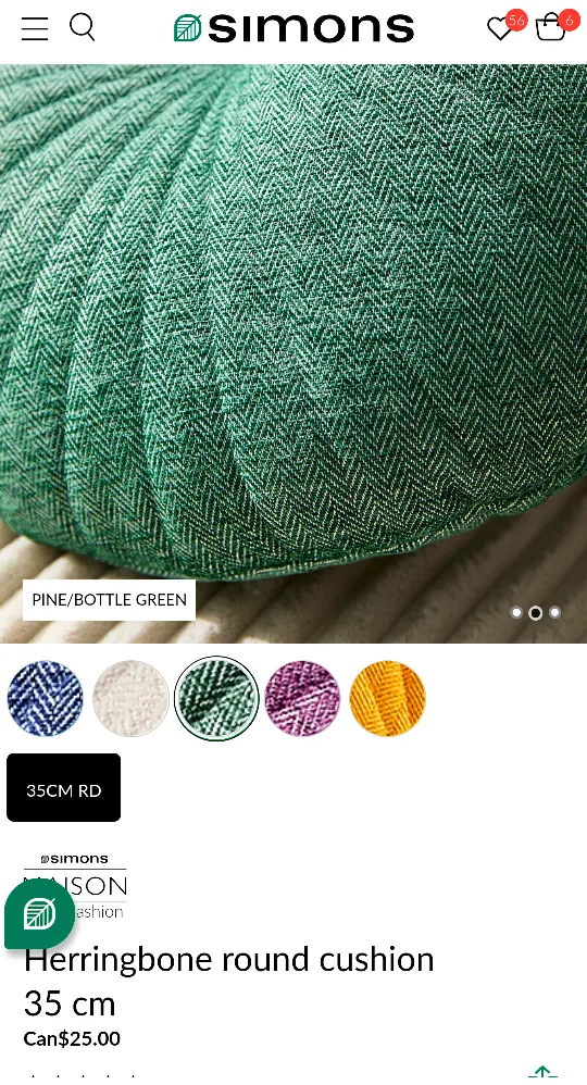 BNWT Herringbone Cushion image indicator(2)