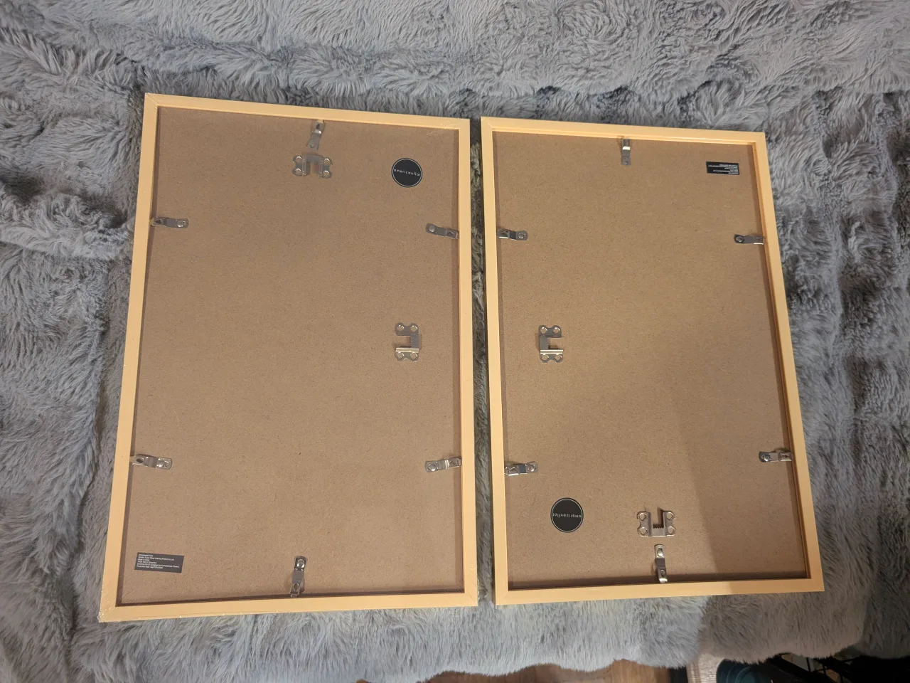 2 gold picture frames - 1 never opened, both never used image indicator(2)