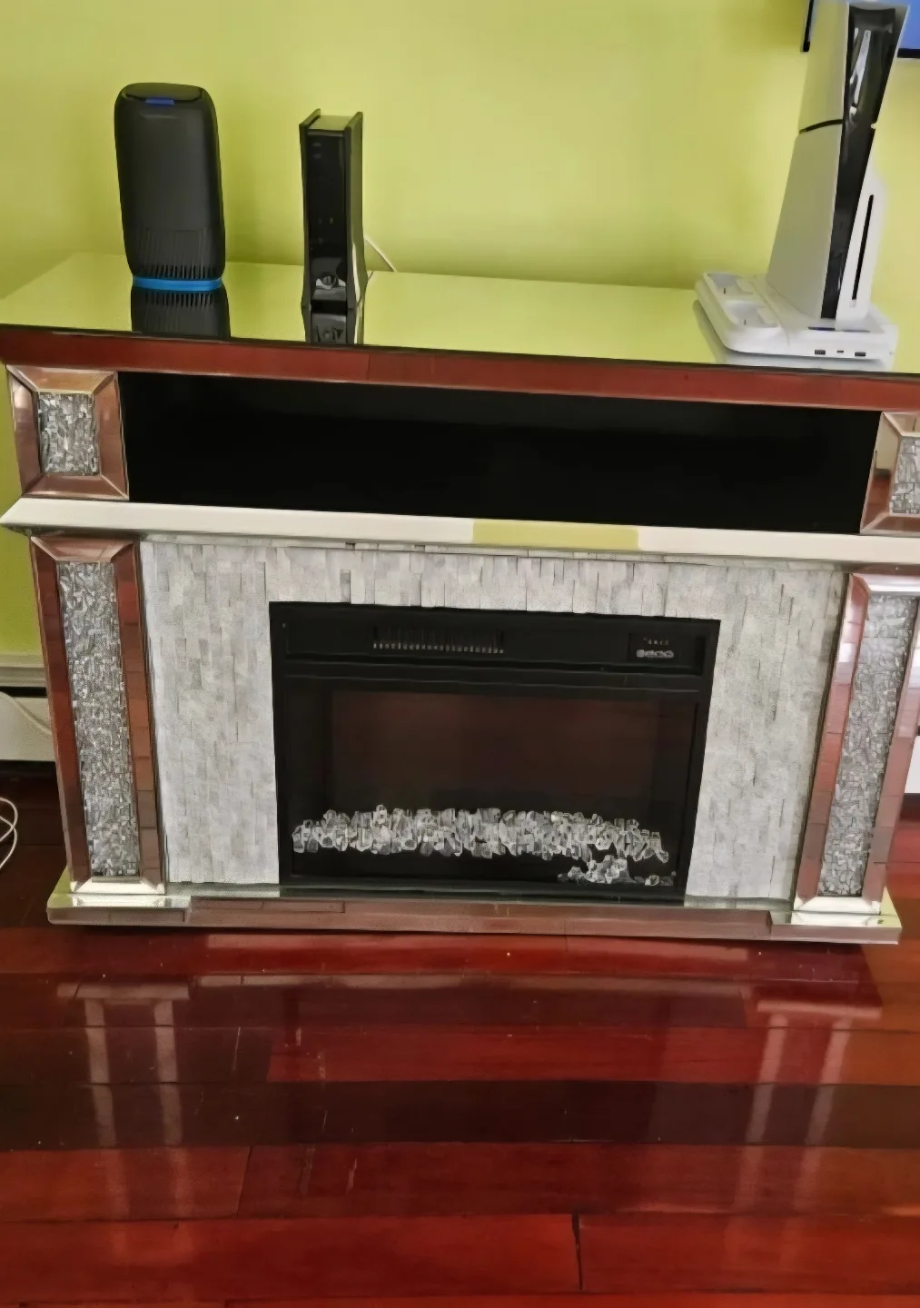 Electric Fireplace Media Console image indicator(8)
