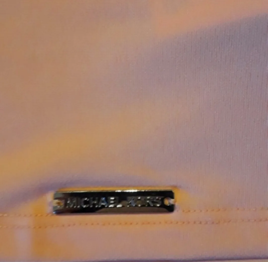 MICHAEL KORS Peach Blouse  Size L 🌸 image indicator(5)