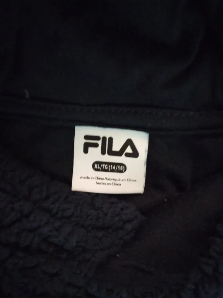 Fila Navy Blue Hoodie - Youth Size XL image indicator(3)