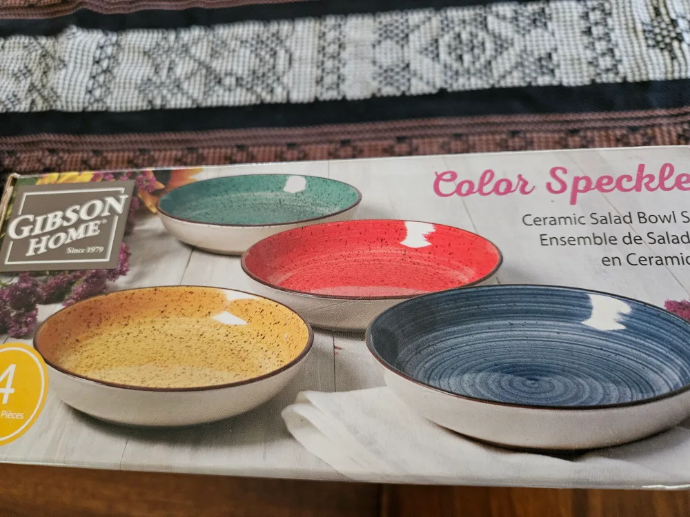 Gibson Home Color Speckle Salad Bowls (Set of 4) thumbnail
