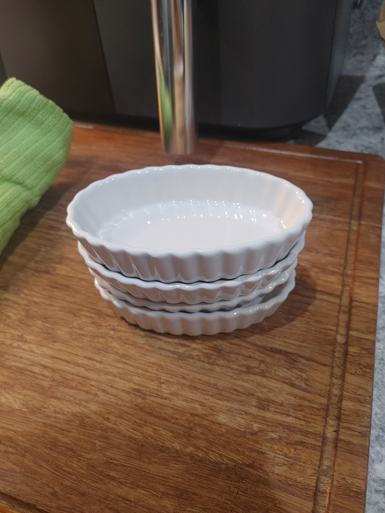 White Ceramic Ramekins - Set of 4