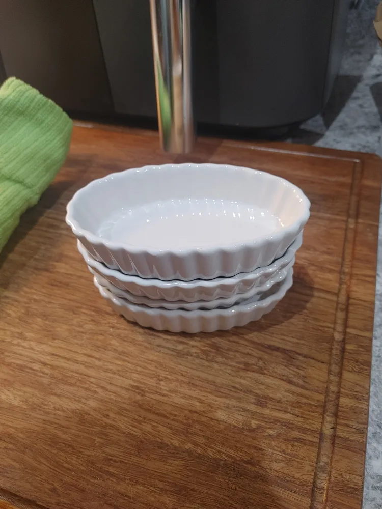 White Ceramic Ramekins - Set of 4 thumbnail