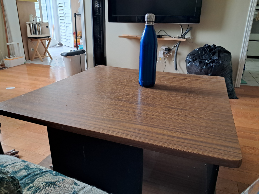 Coffee Table - Wood & Black