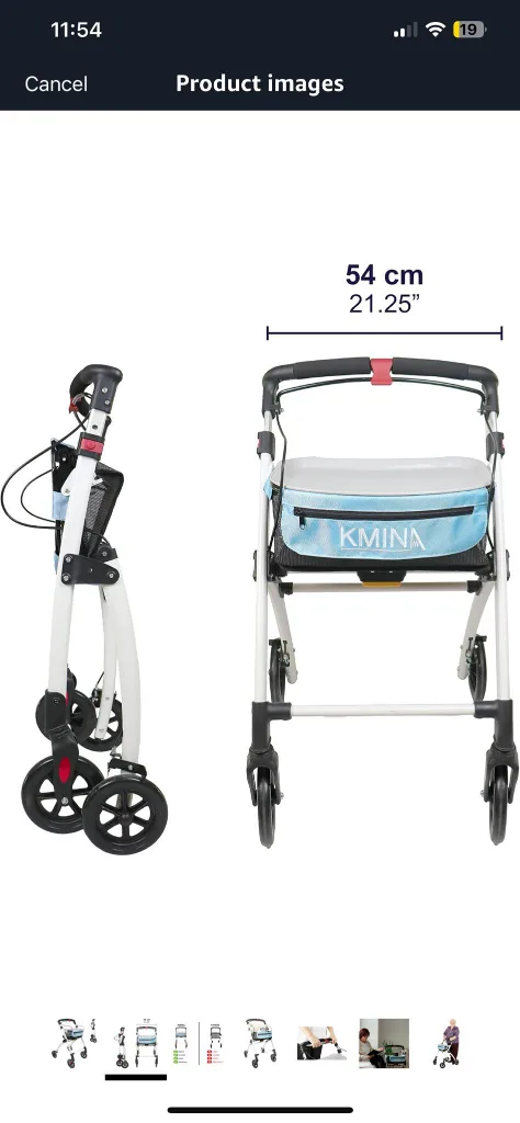 brand new Kmina Pro Rollator Blue Walker