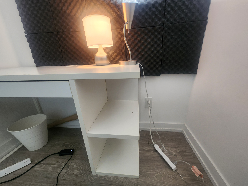 IKEA White Desk with shelves and drawer - photo 4